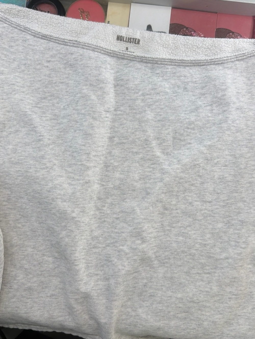 Hollister Light Heather Gray Women’s Long Sleeve Top